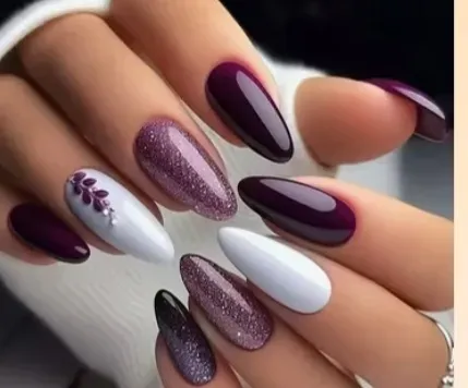 cathys nails manucure violet