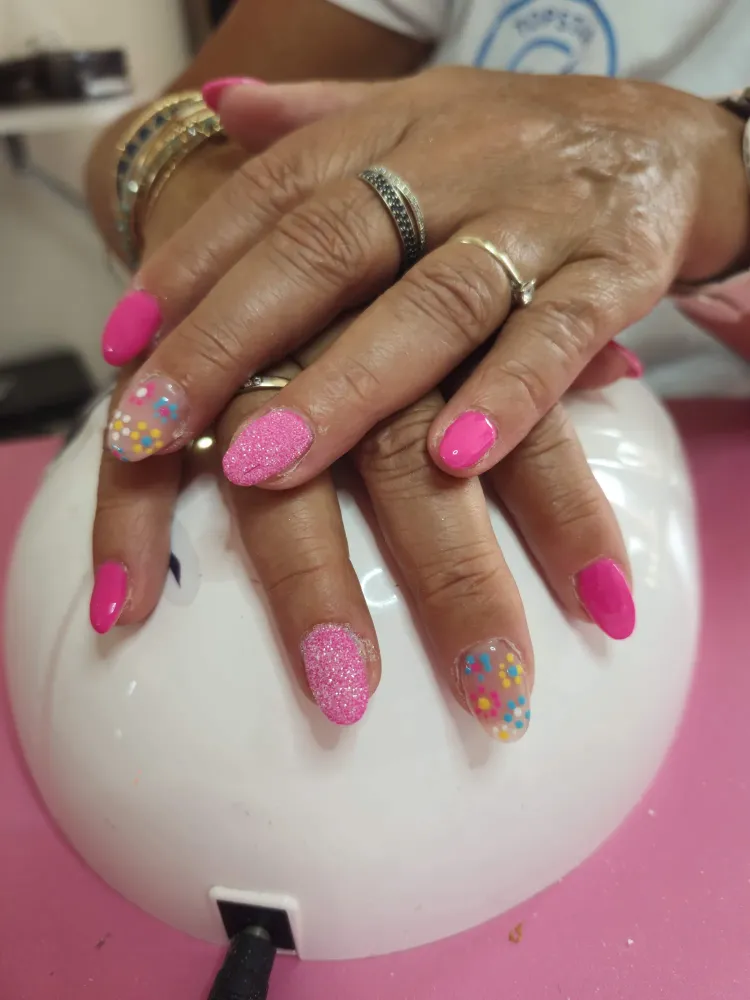 cathys nails manucure rose